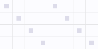 Matrix crosspoint with two diagonals